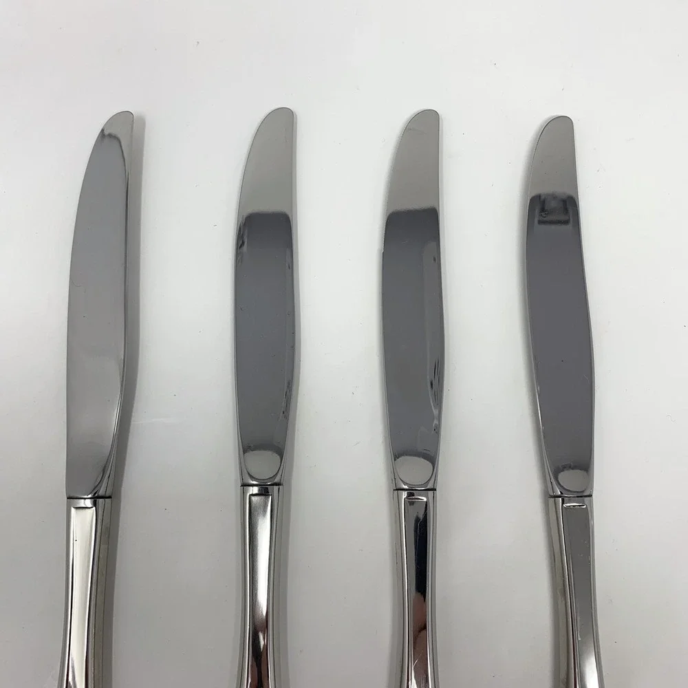 Lot of 4 Oneida USA 18/8 Stainless Steel Liberty's Light 4 Dinner Knives EUC